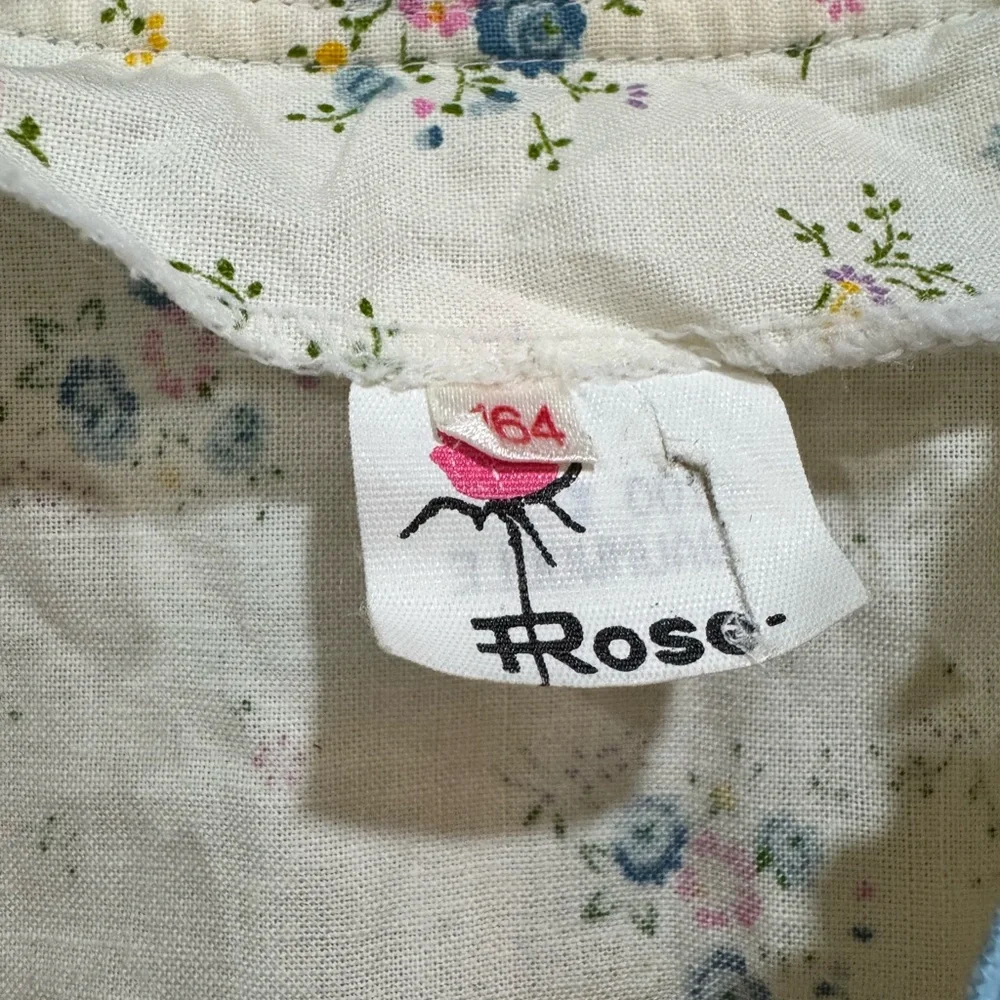 Vintage Dirndl Aus Bayern Dress With Blue Apron - Picture 5 of 5